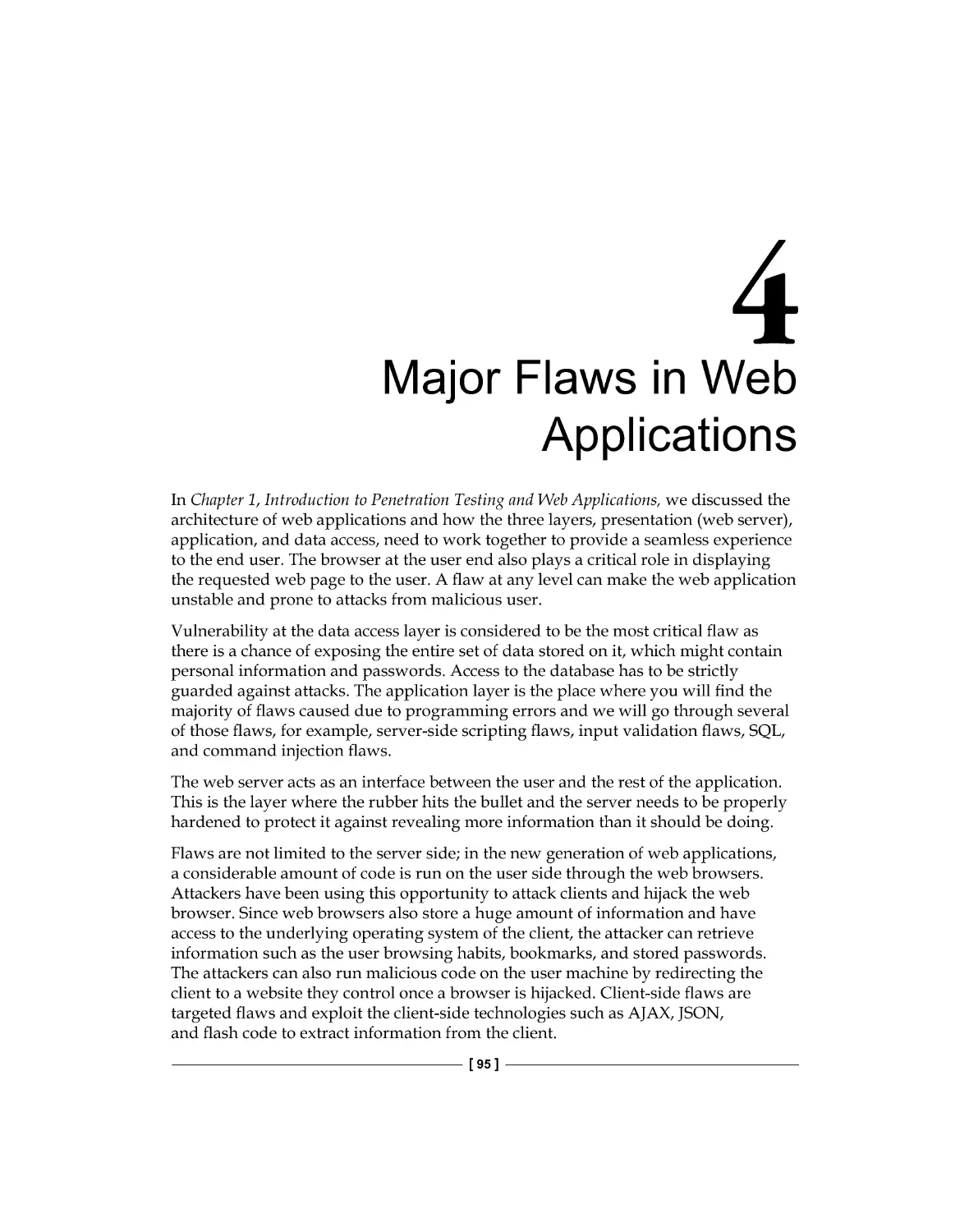 Chapter 4: Major Flaws in Web Applications