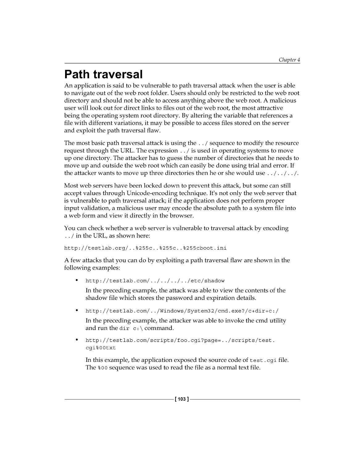 Path traversal