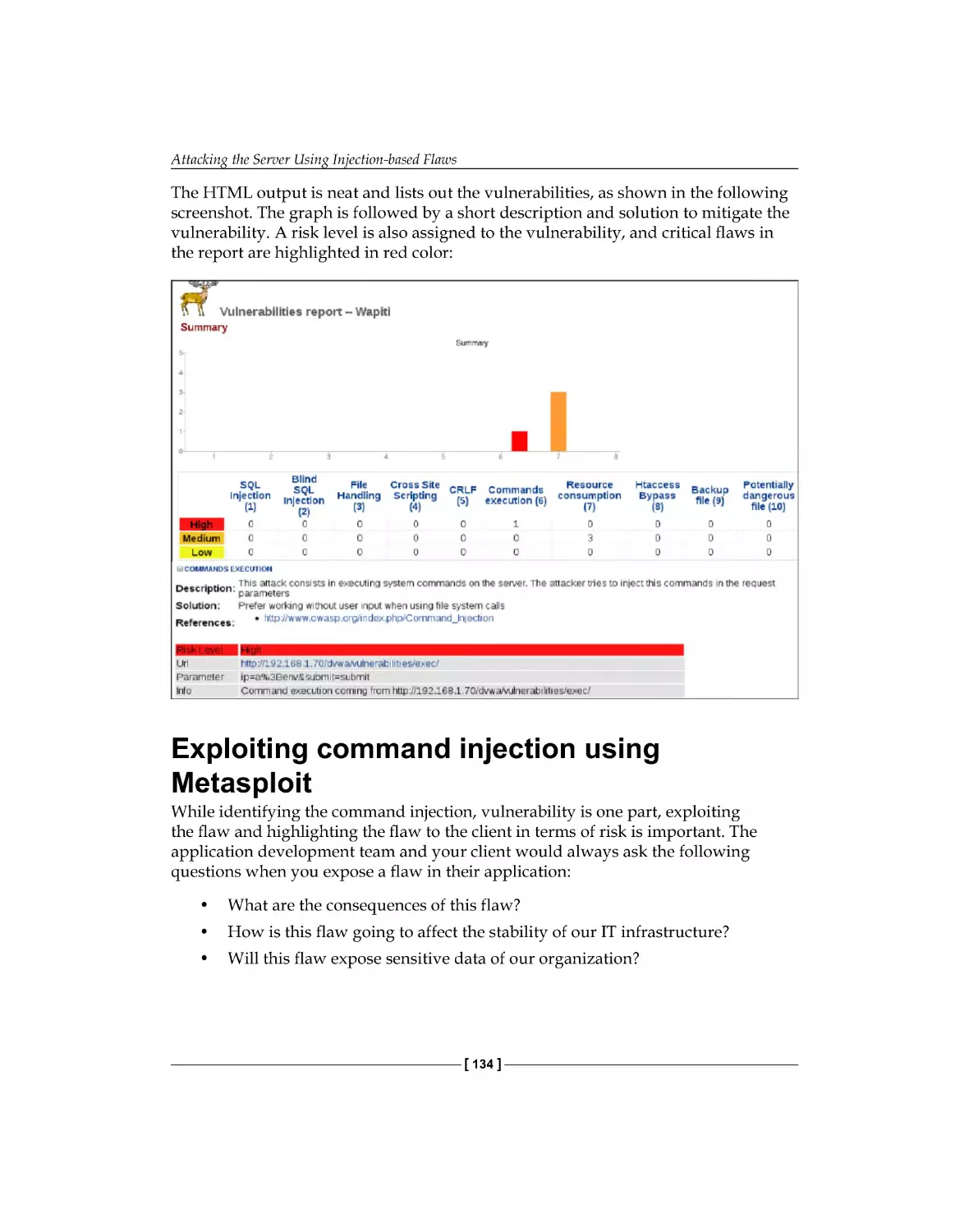 Exploiting command injection using Metasploit