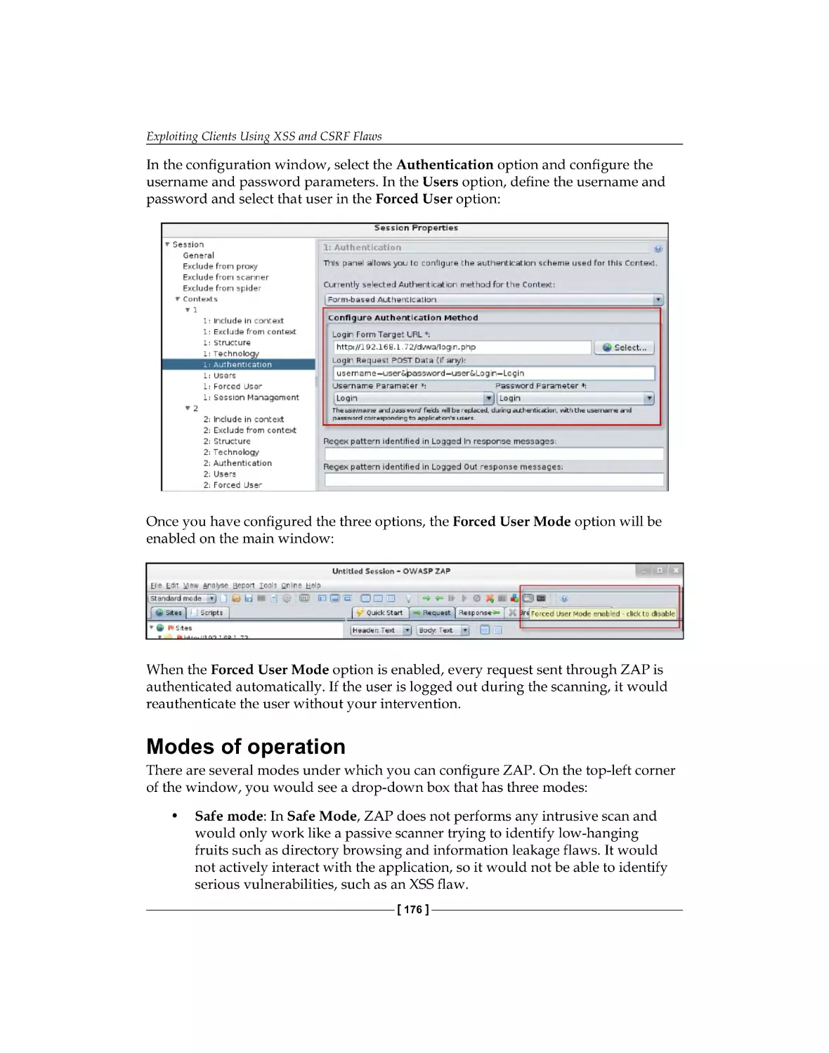 Modes of operation