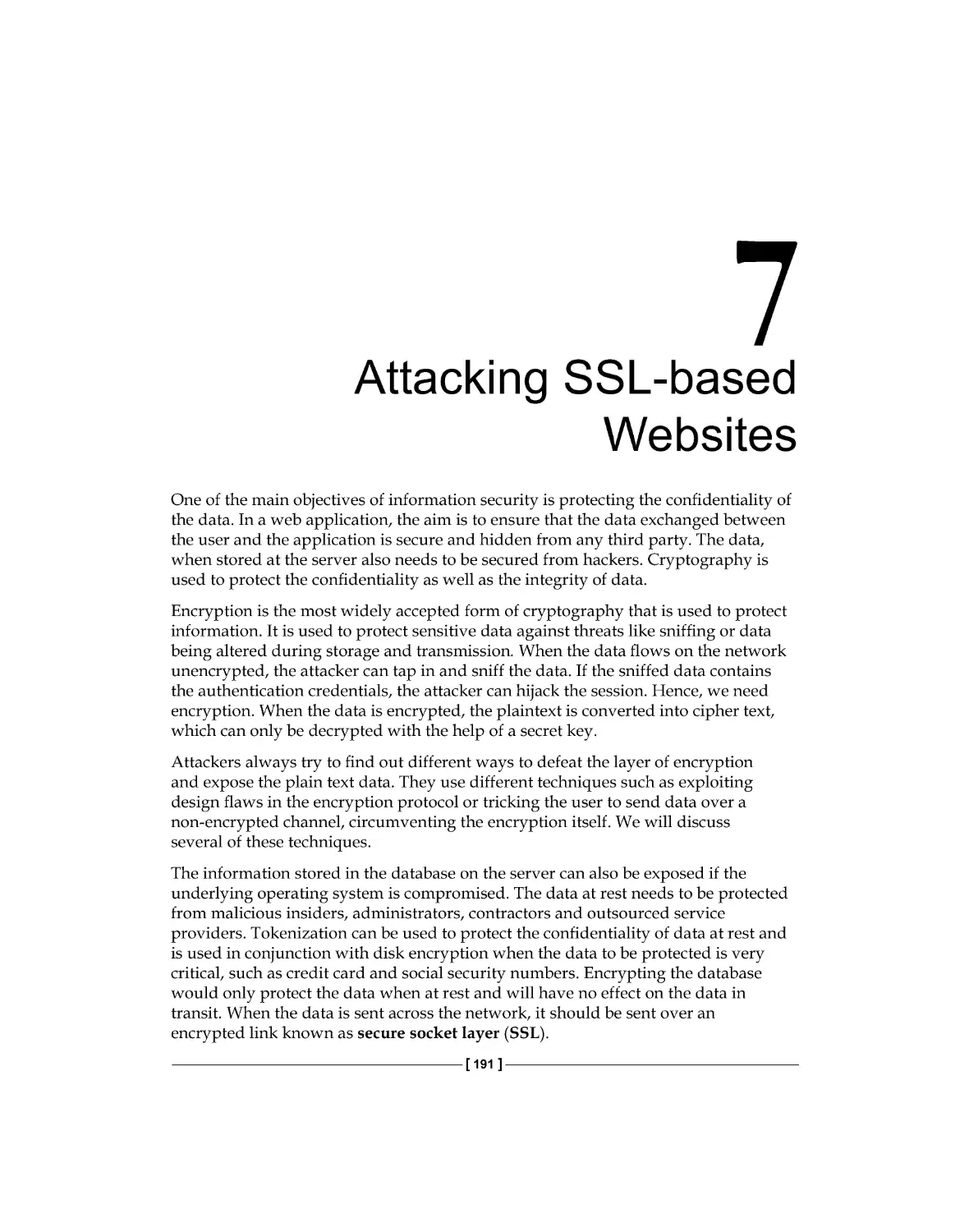 Chapter 7: Attacking SSL-based Websites