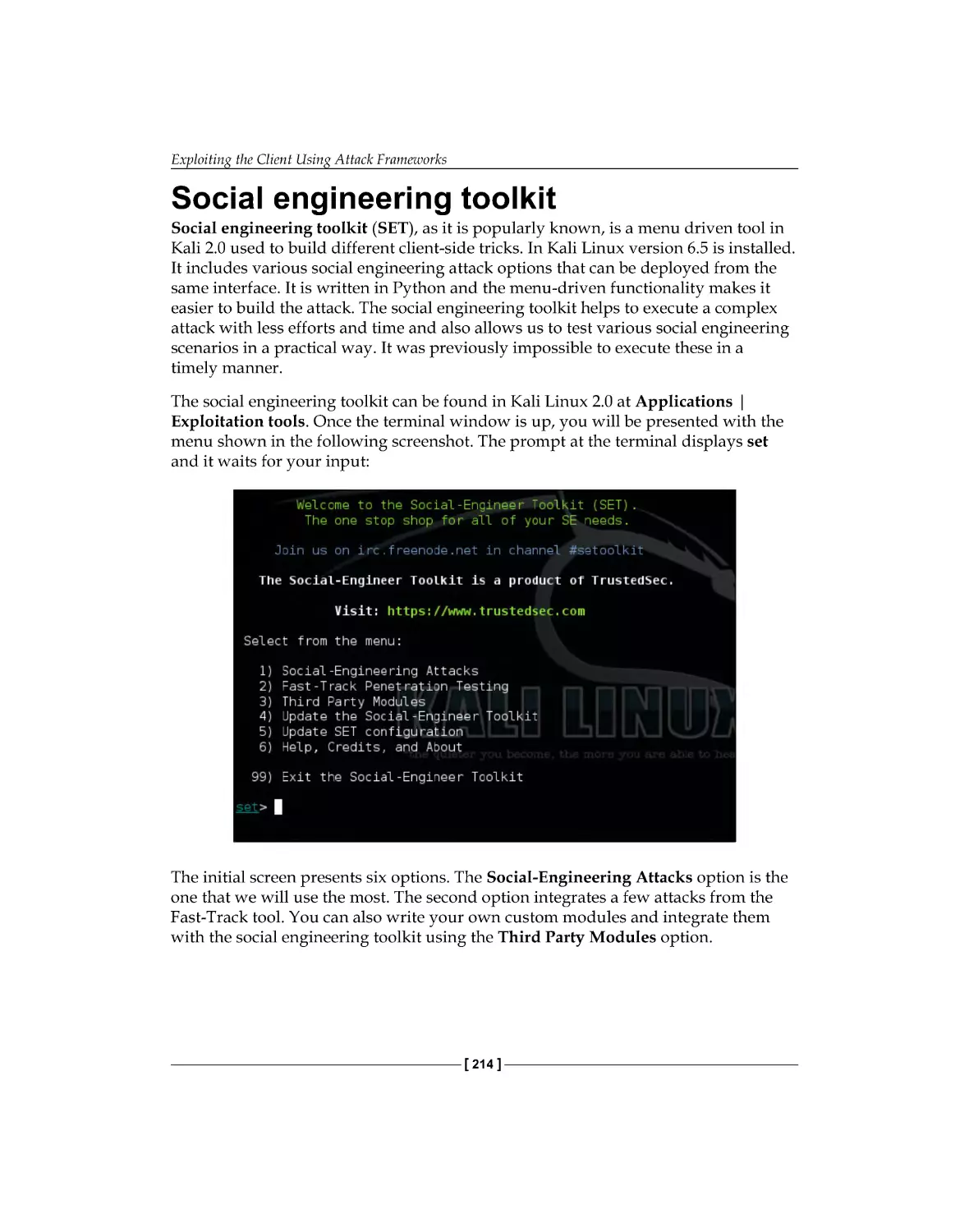 Social engineering toolkit