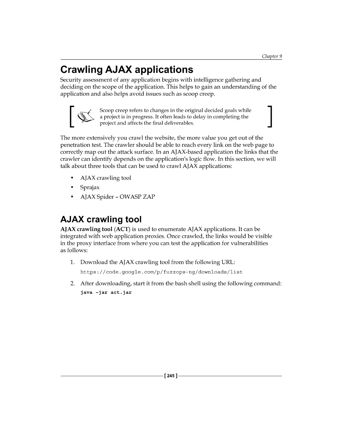 Crawling AJAX applications