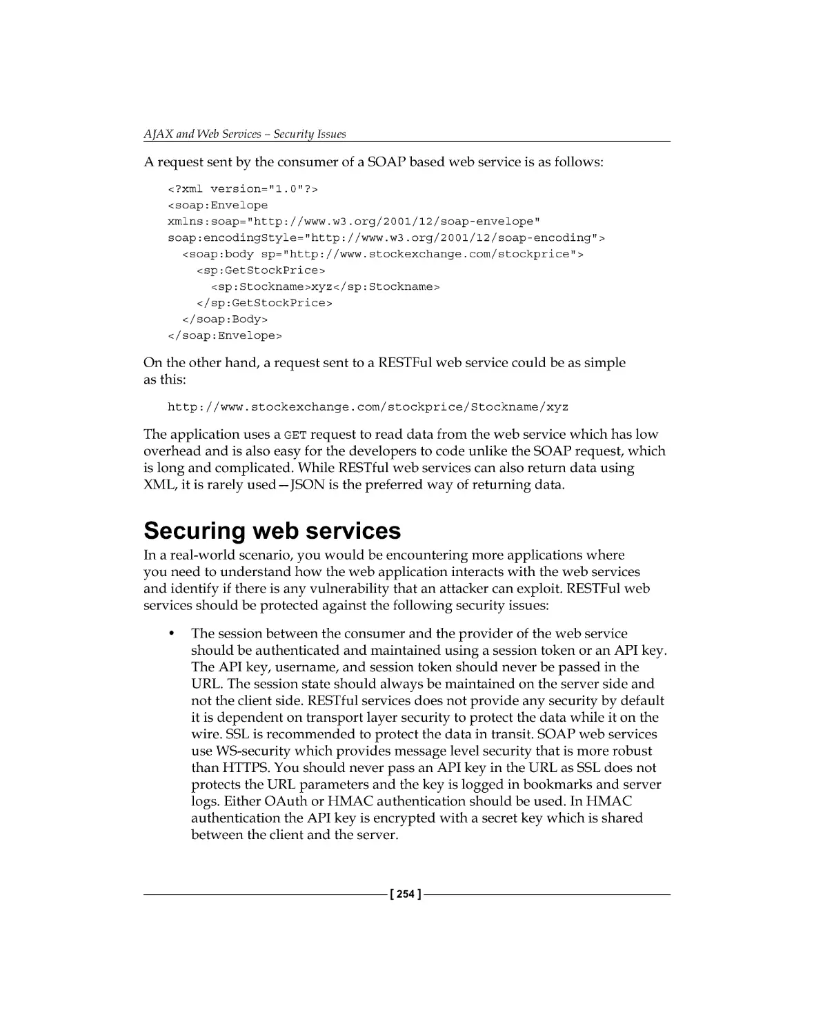 Securing web services