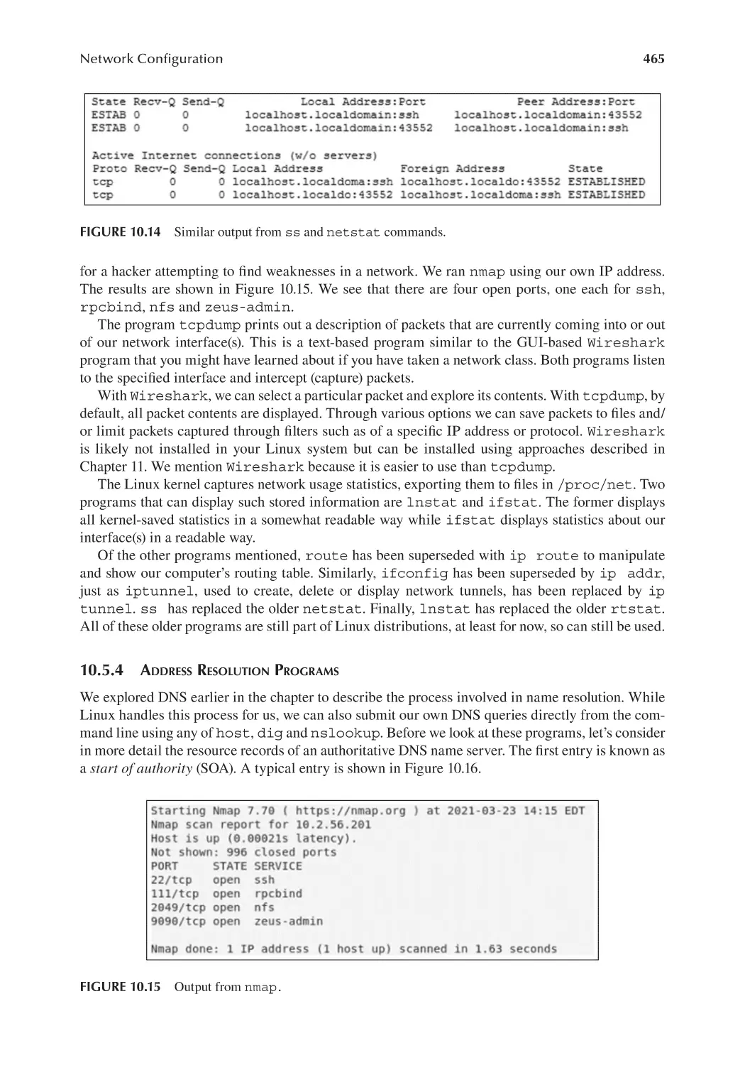 10.5.4 Address Resolution Programs