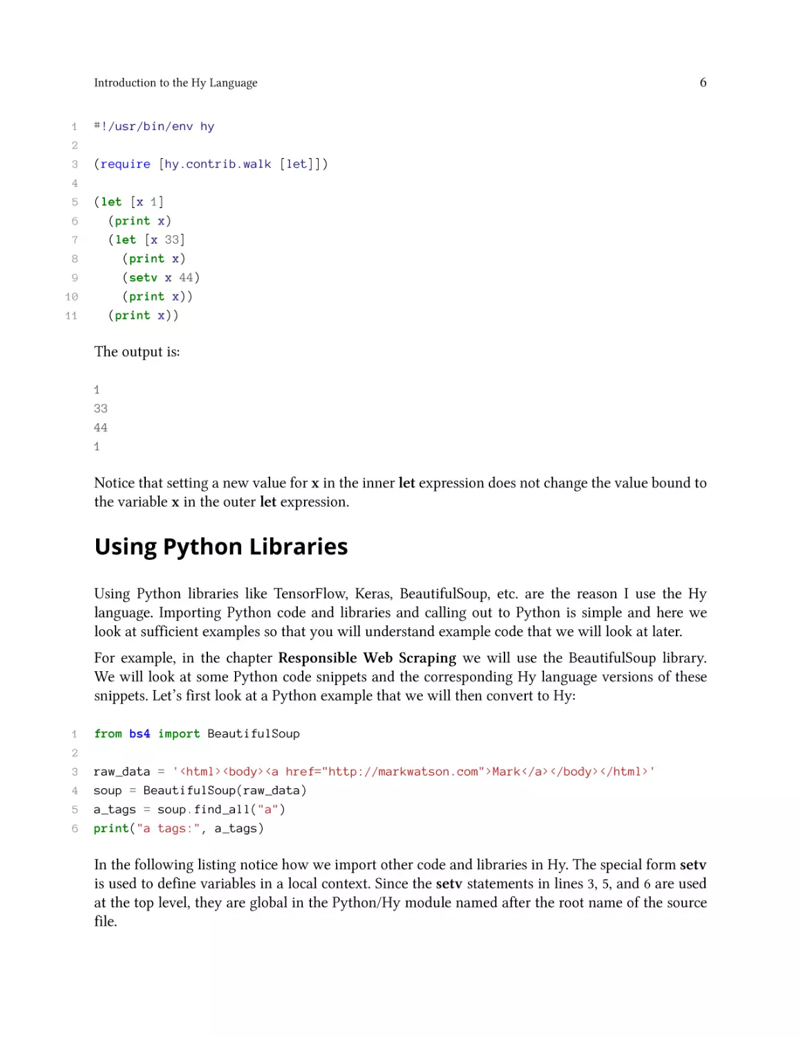 Using Python Libraries