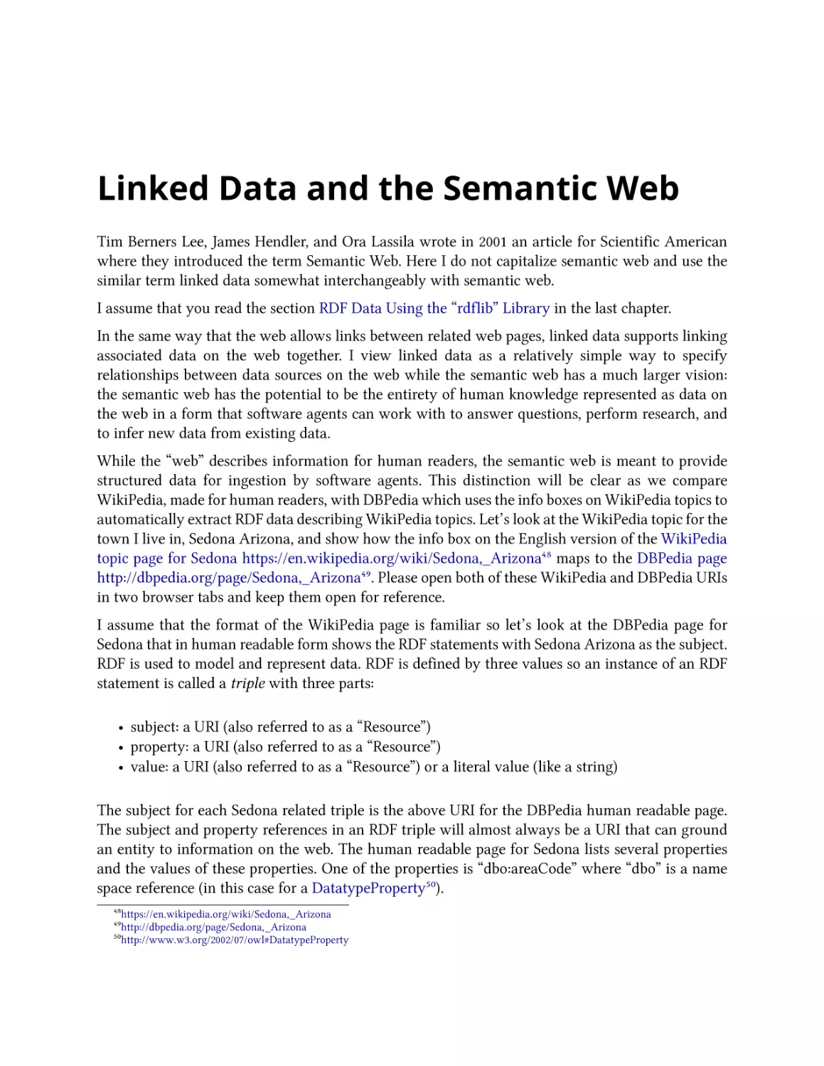 Linked Data and the Semantic Web