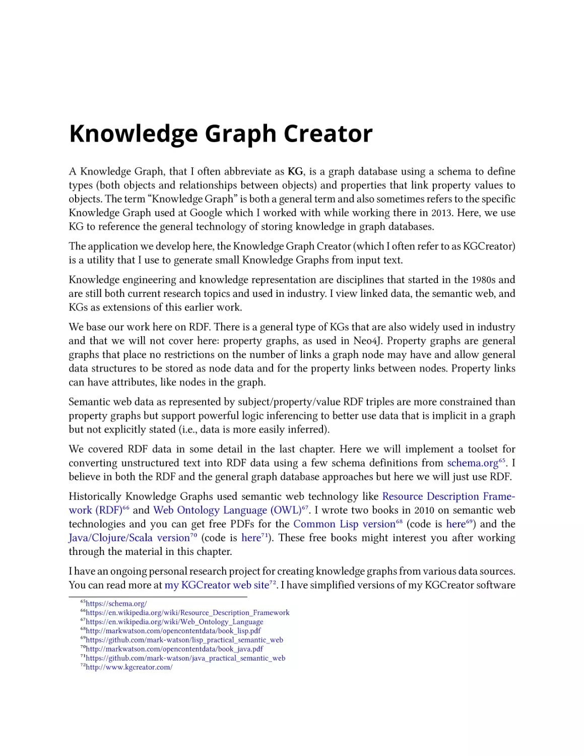 Knowledge Graph Creator