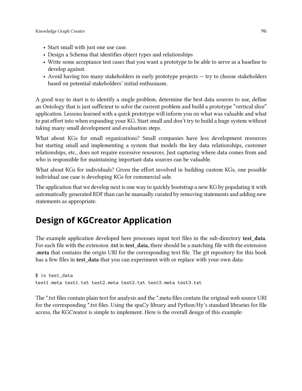 Design of KGCreator Application