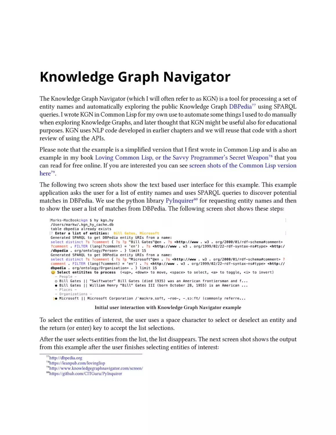 Knowledge Graph Navigator