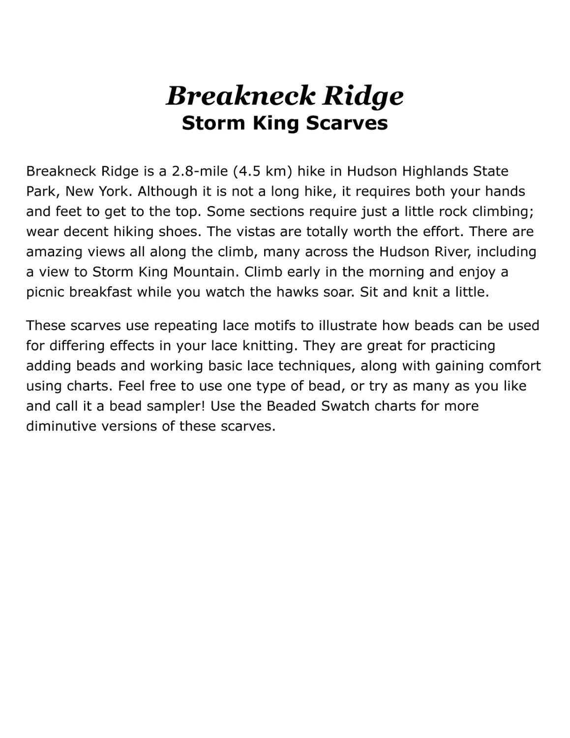 Breakneck Ridge