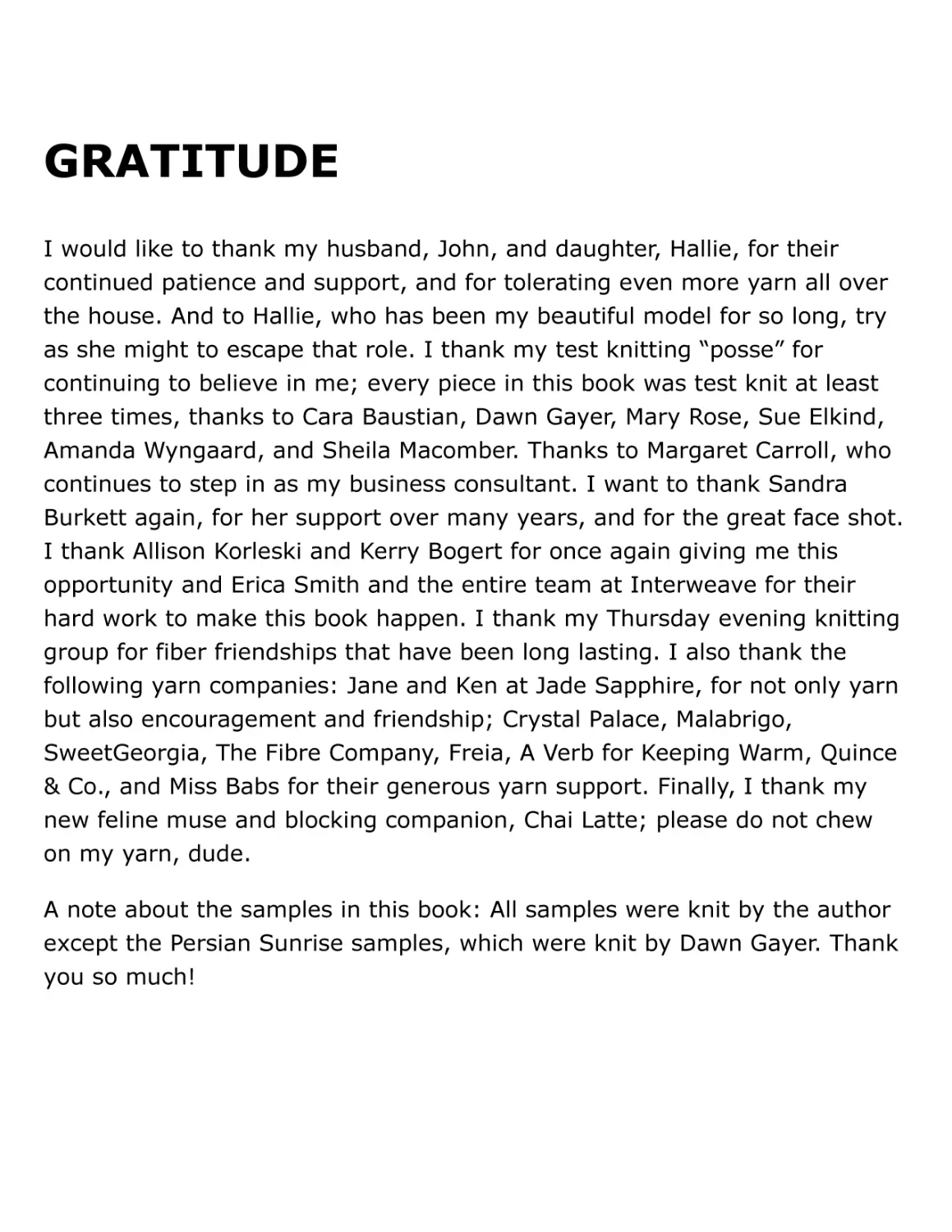 Gratitude