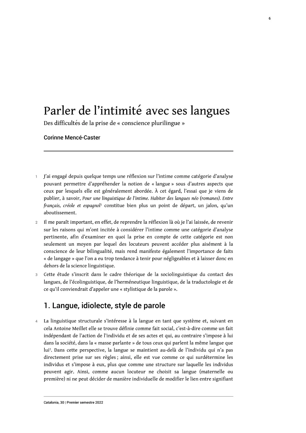 Parler de l’intimité avec ses langues