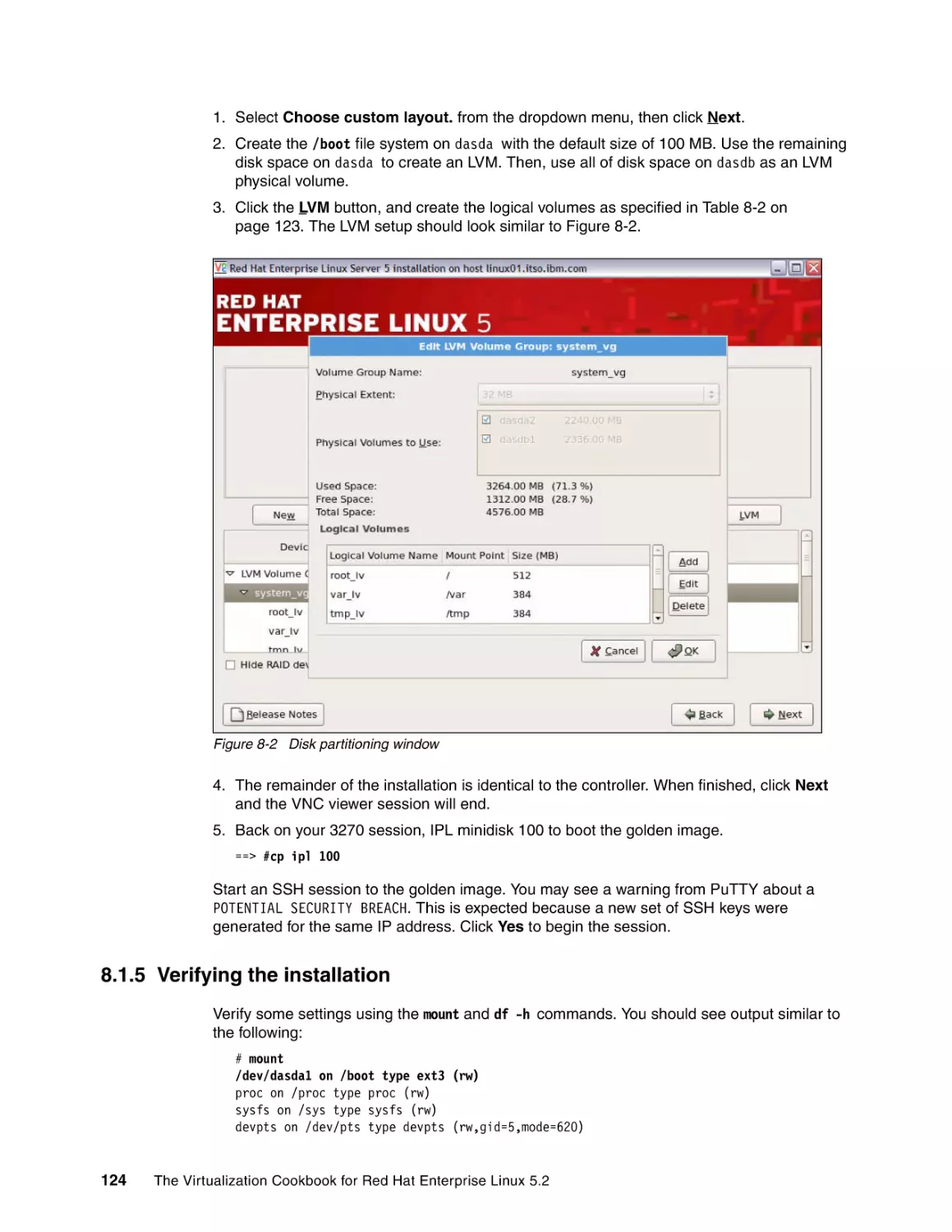 8.1.5 Verifying the installation