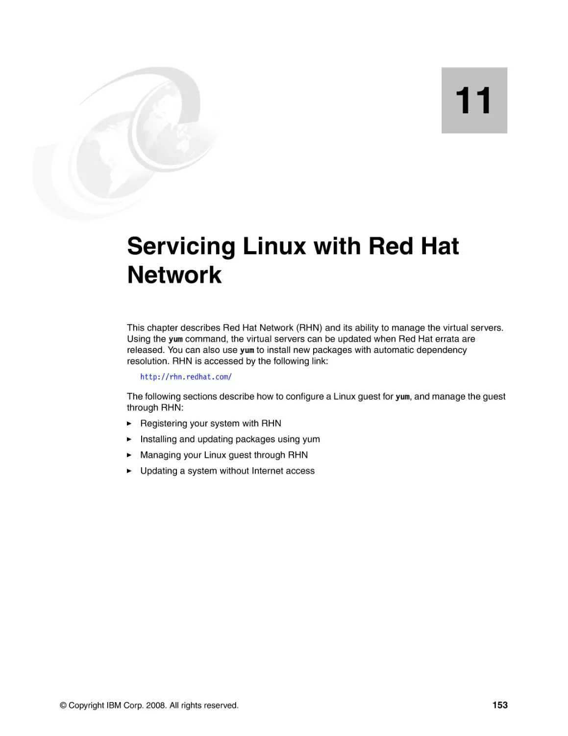 Chapter 11. Servicing Linux with Red Hat Network