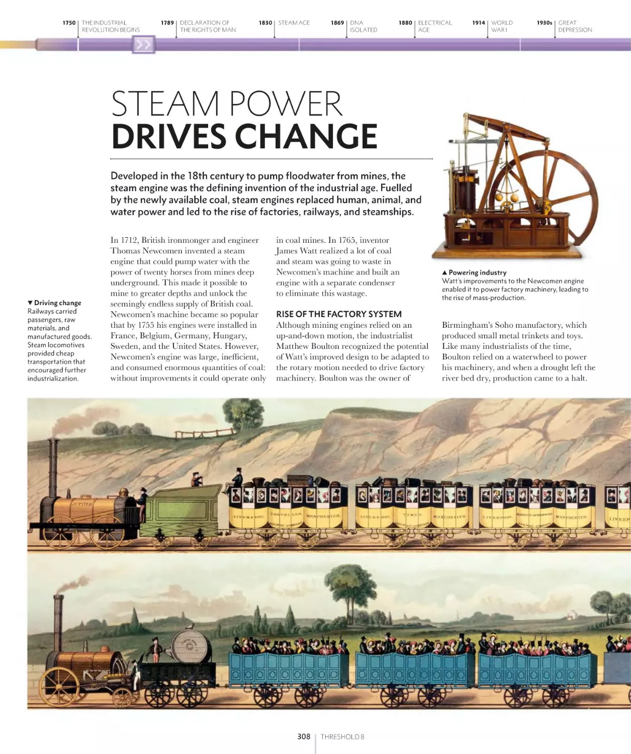 STEAM POWER DRIVES CHANGE