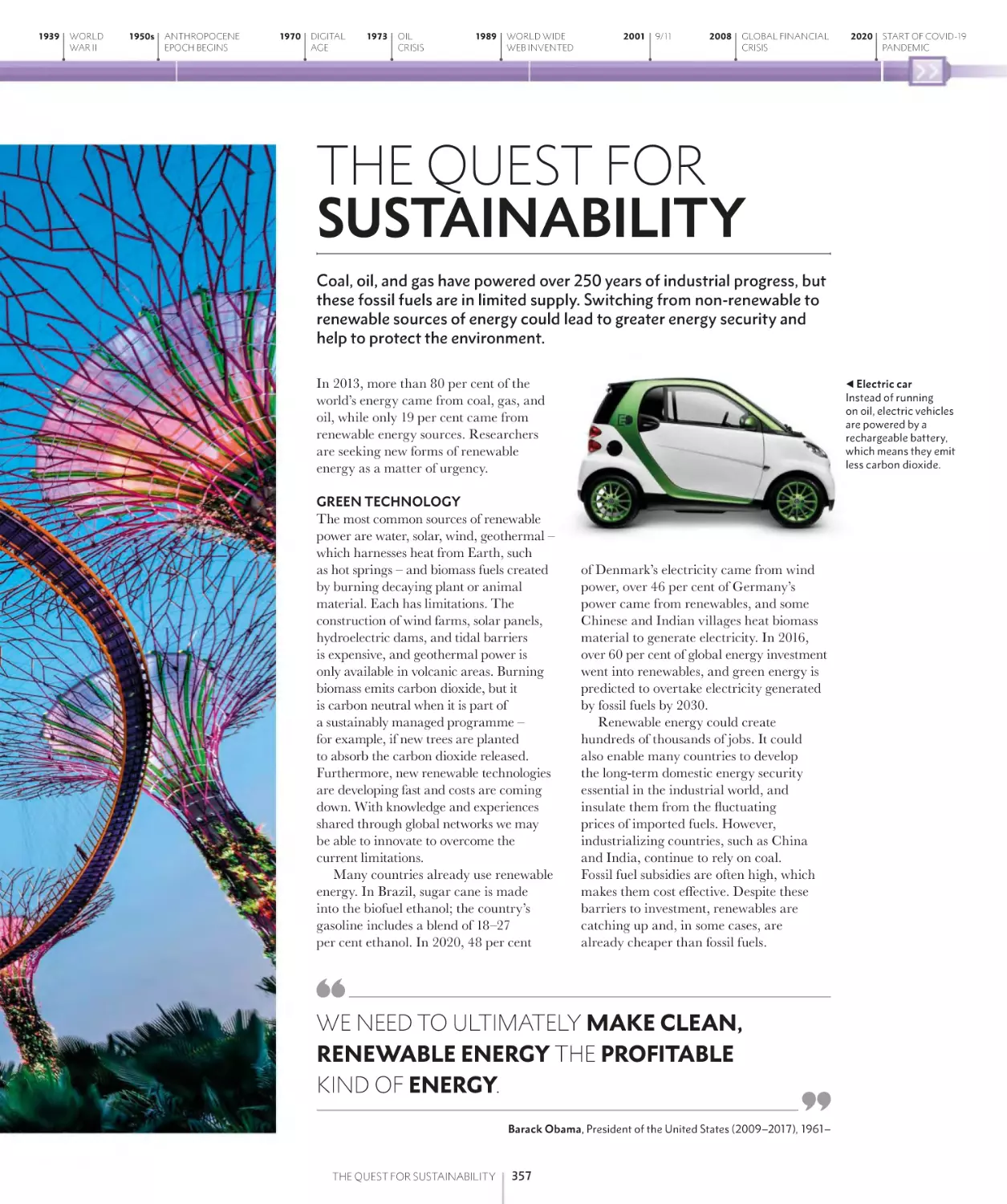 THE QUEST FOR SUSTAINABILITY