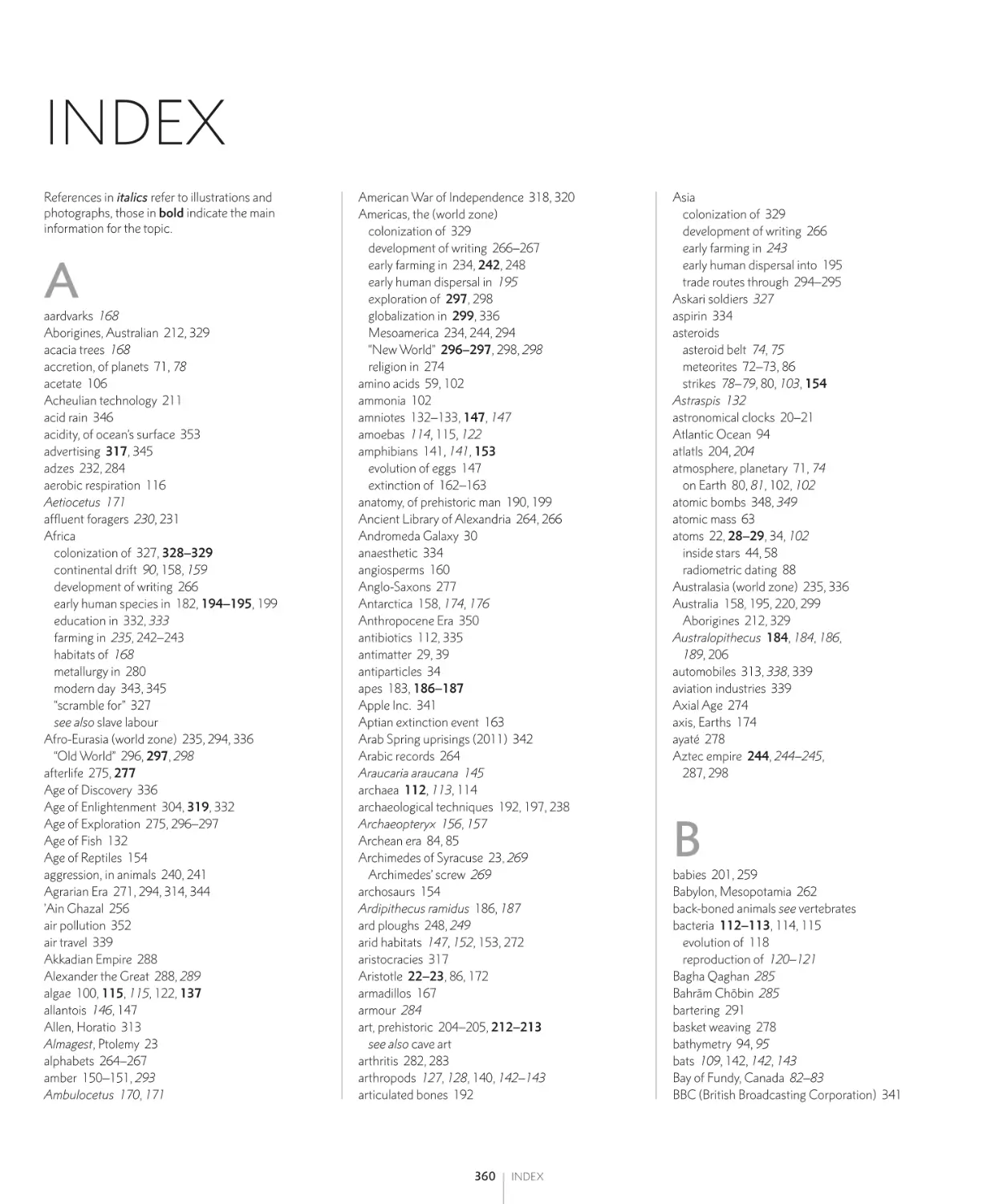 INDEX AND ACKNOWLEDGMENTS