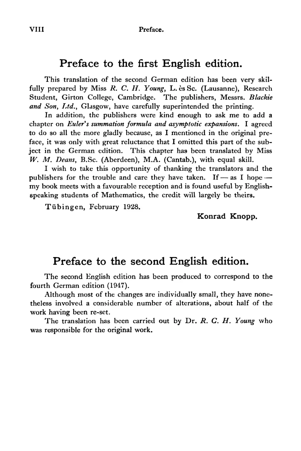 Preface to the first English edition
Preface to the second English edition