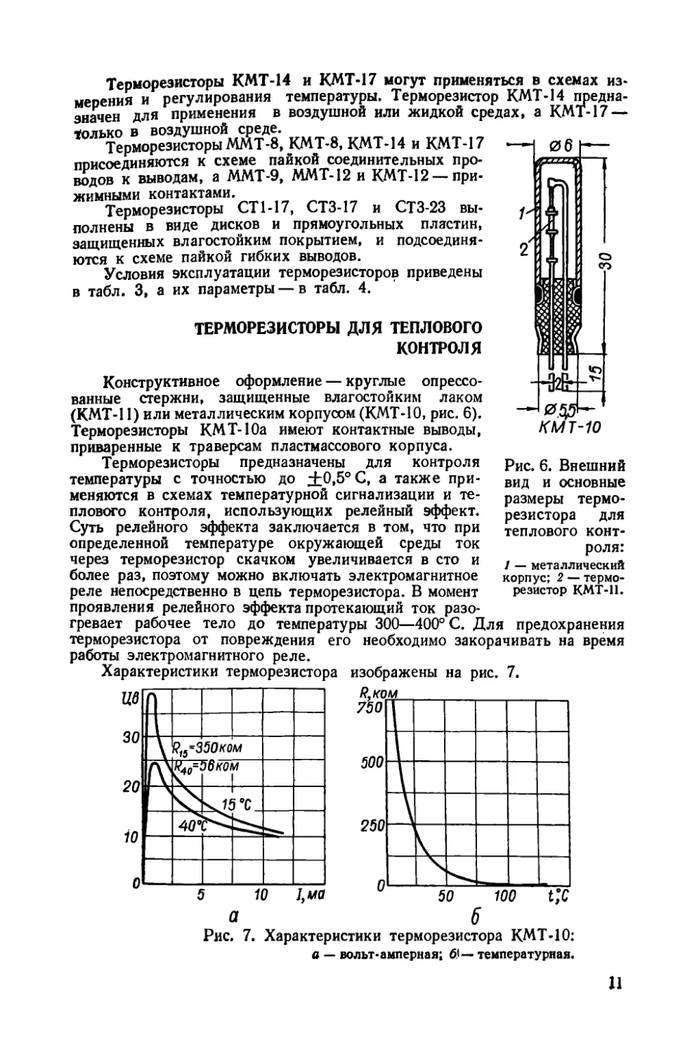 Терморезисторы для теплового контроля