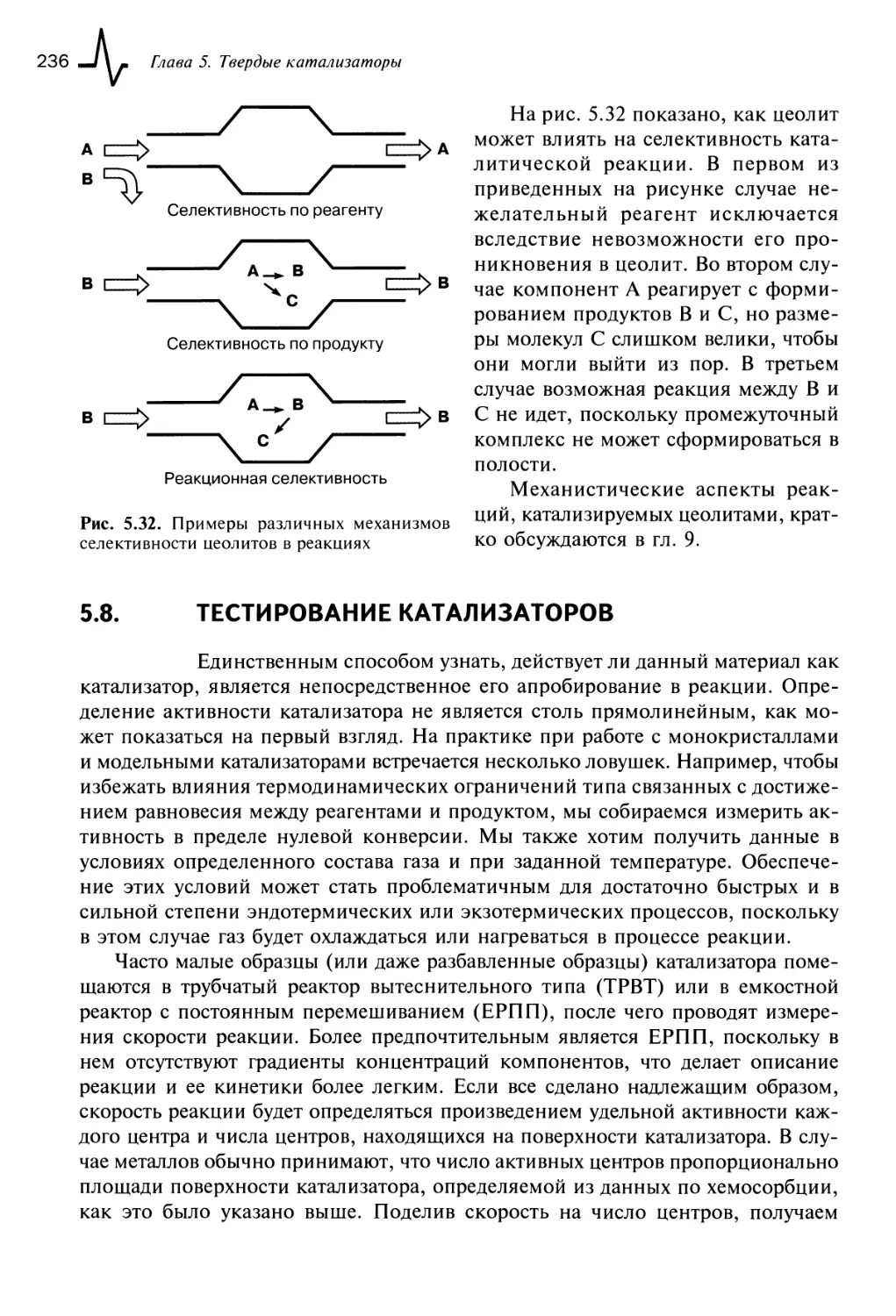 5.8. Тестирование катализаторов