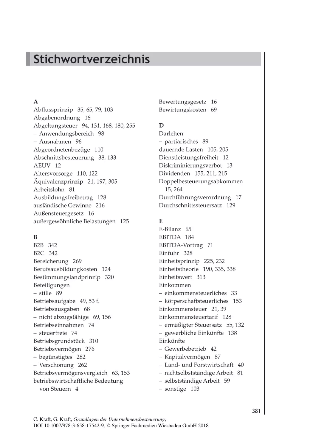 Stichwortverzeichnis