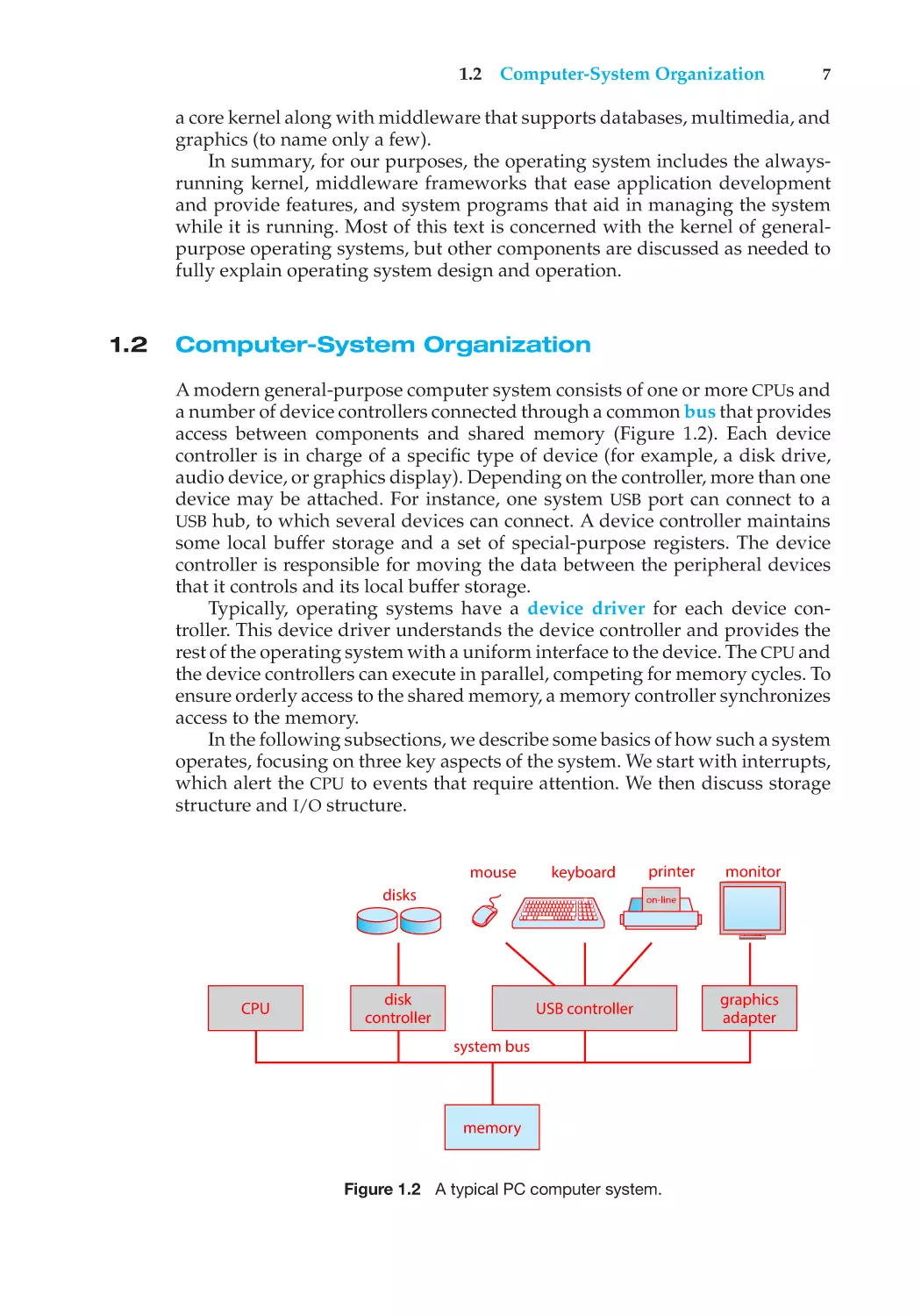 1.2 Computer-System Organization