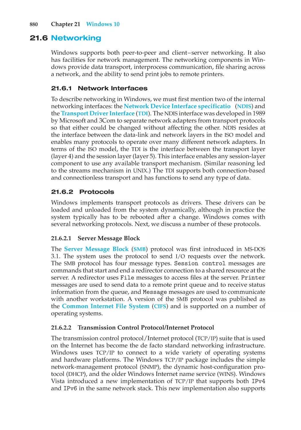 21.6 Networking
21.6.1 Network Interfaces
21.6.2 Protocols