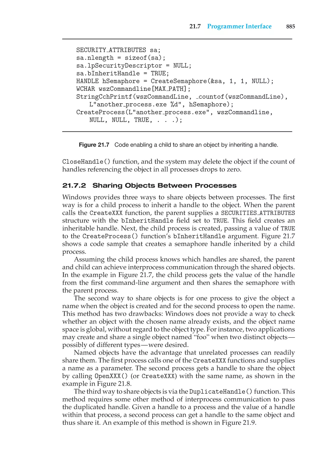 21.7.2 Sharing Objects Between Processes