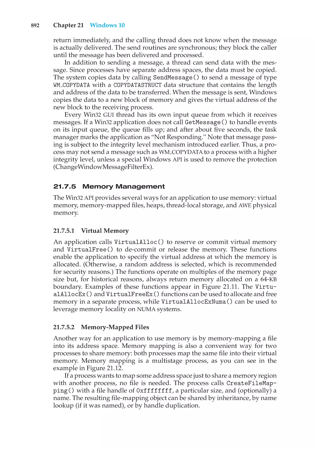 21.7.5 Memory Management