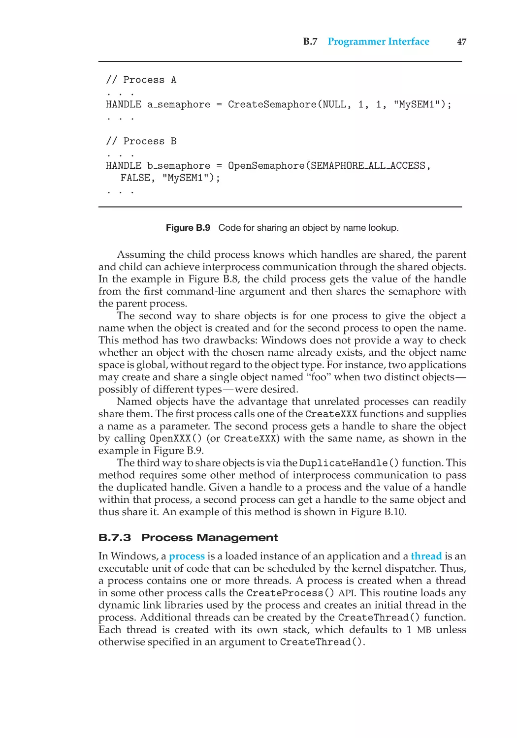 B.7.3 Process Management