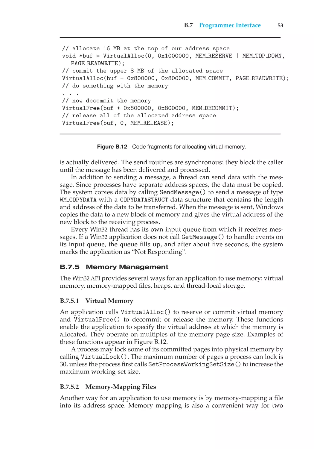 B.7.5 Memory Management