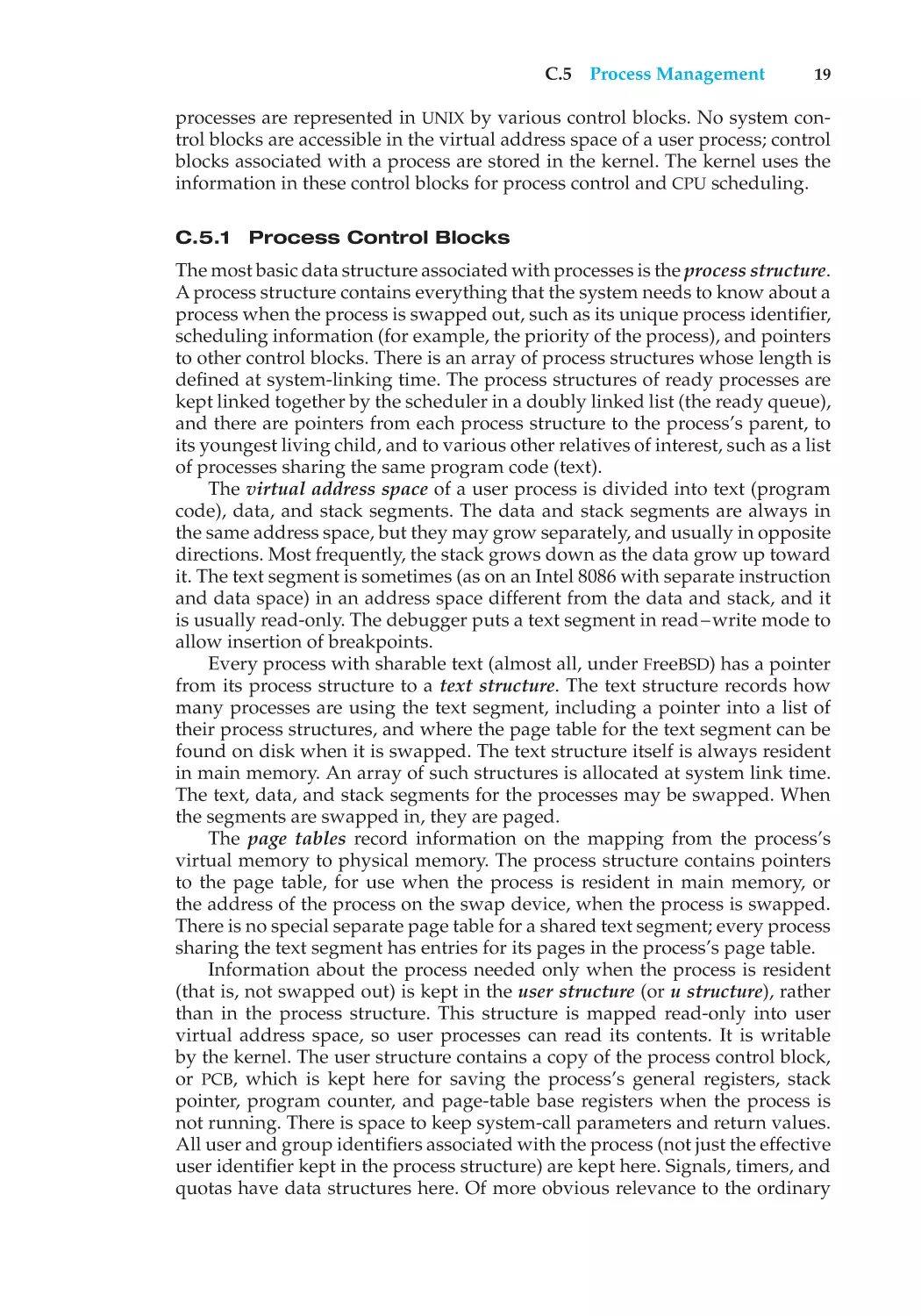 C.5.1 Process Control Blocks