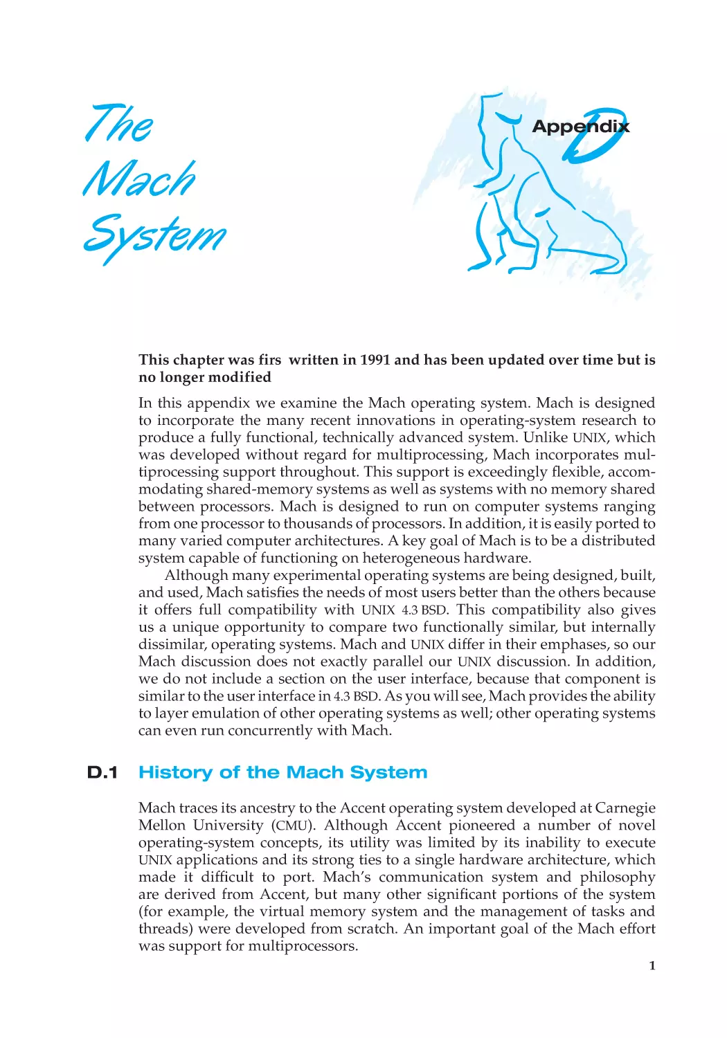 Appendix D The Mach System
D.1 History of the Mach System