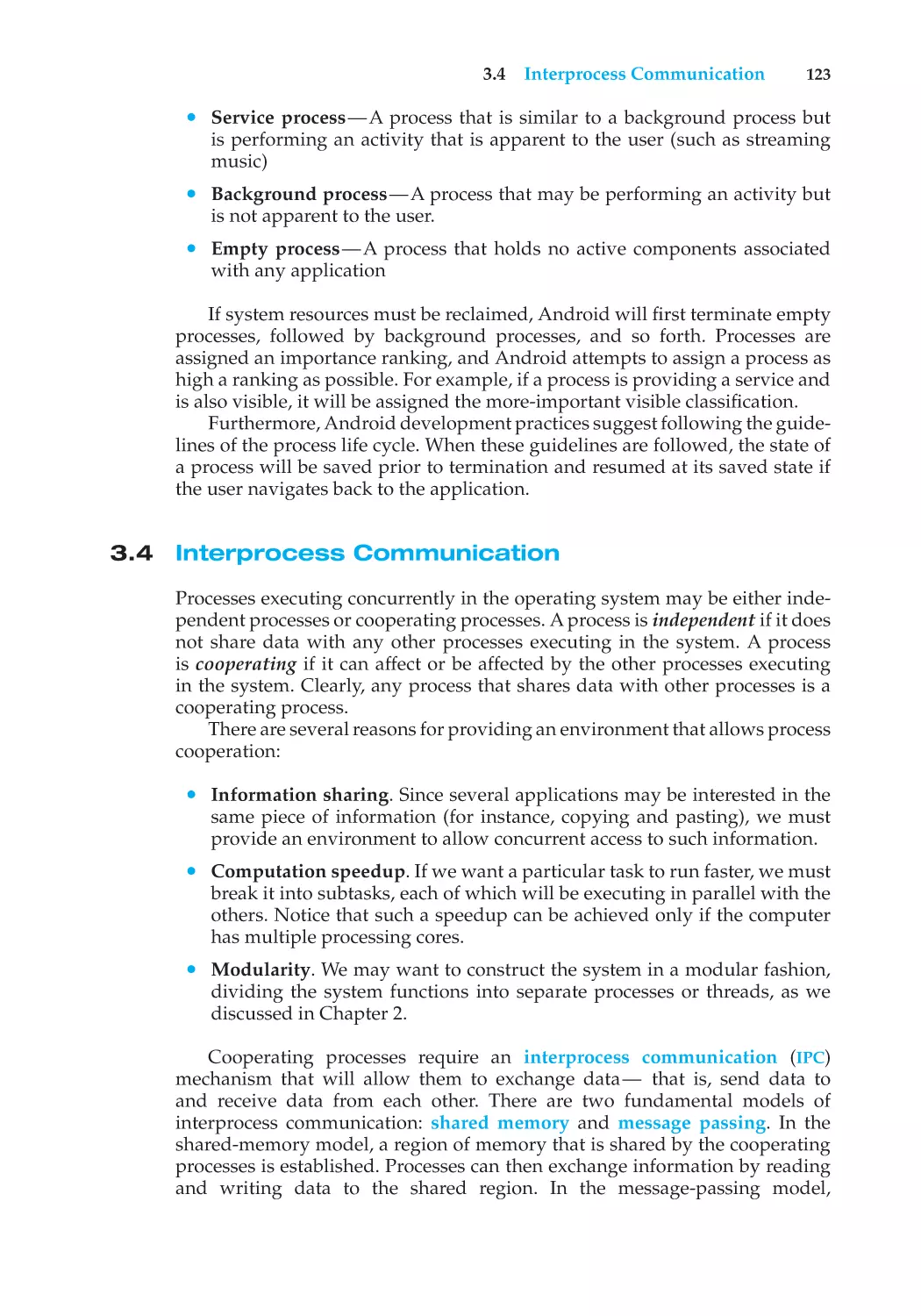 3.4 Interprocess Communication