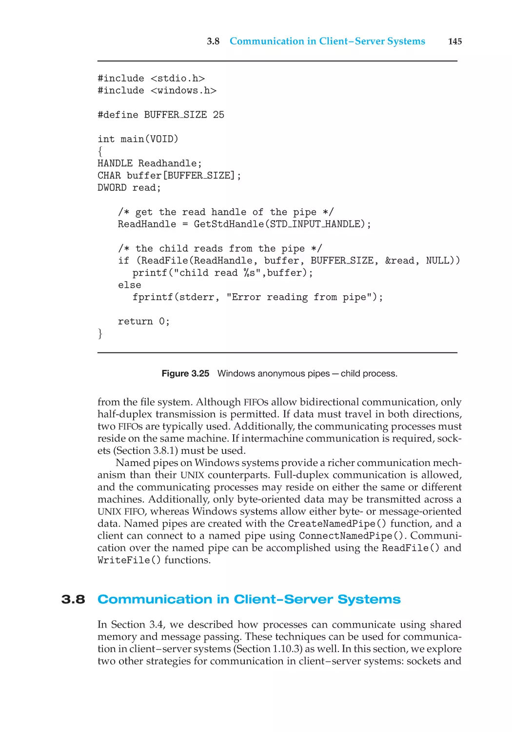 3.8 Communication in Client–Server Systems