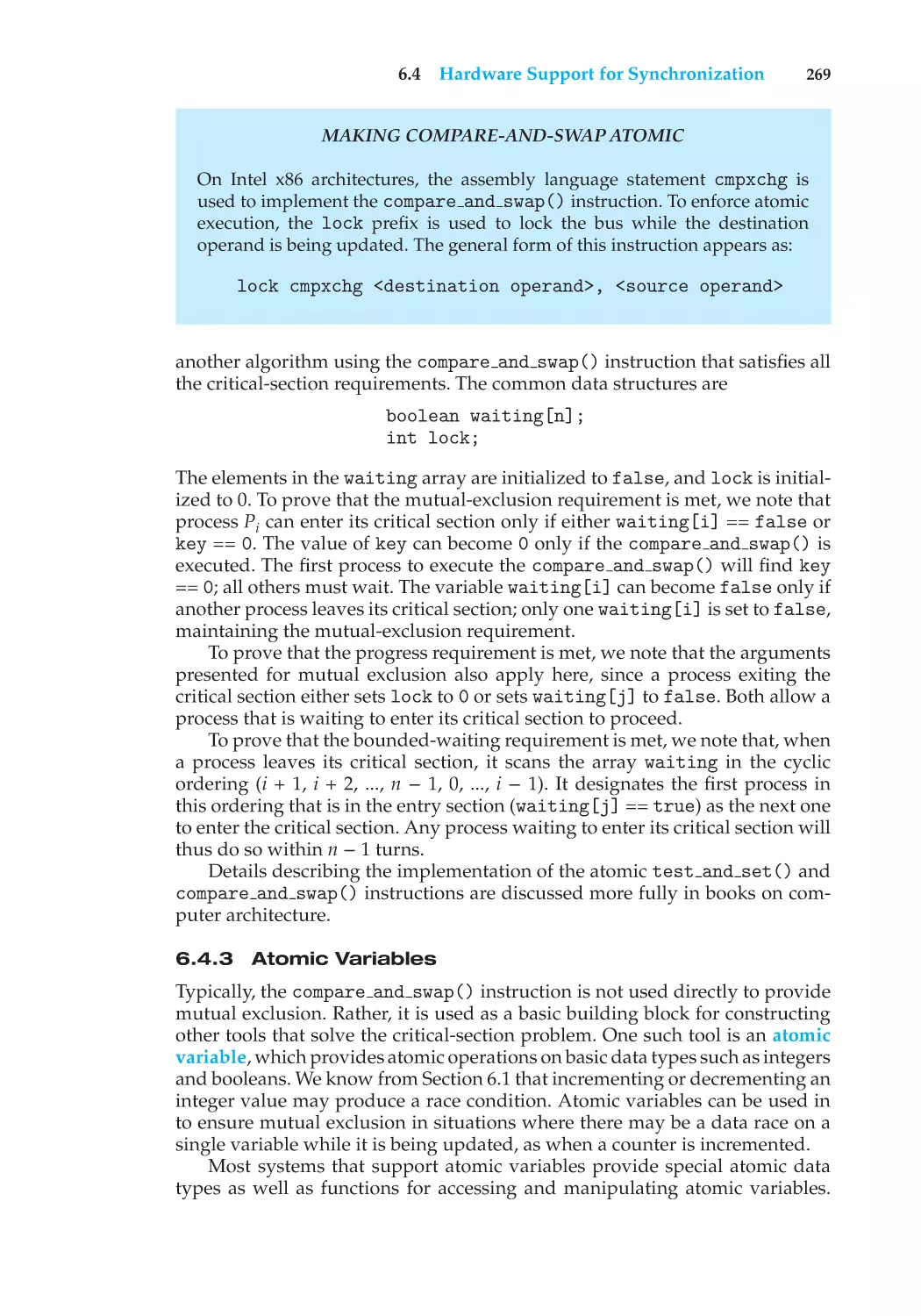 6.4.3 Atomic Variables