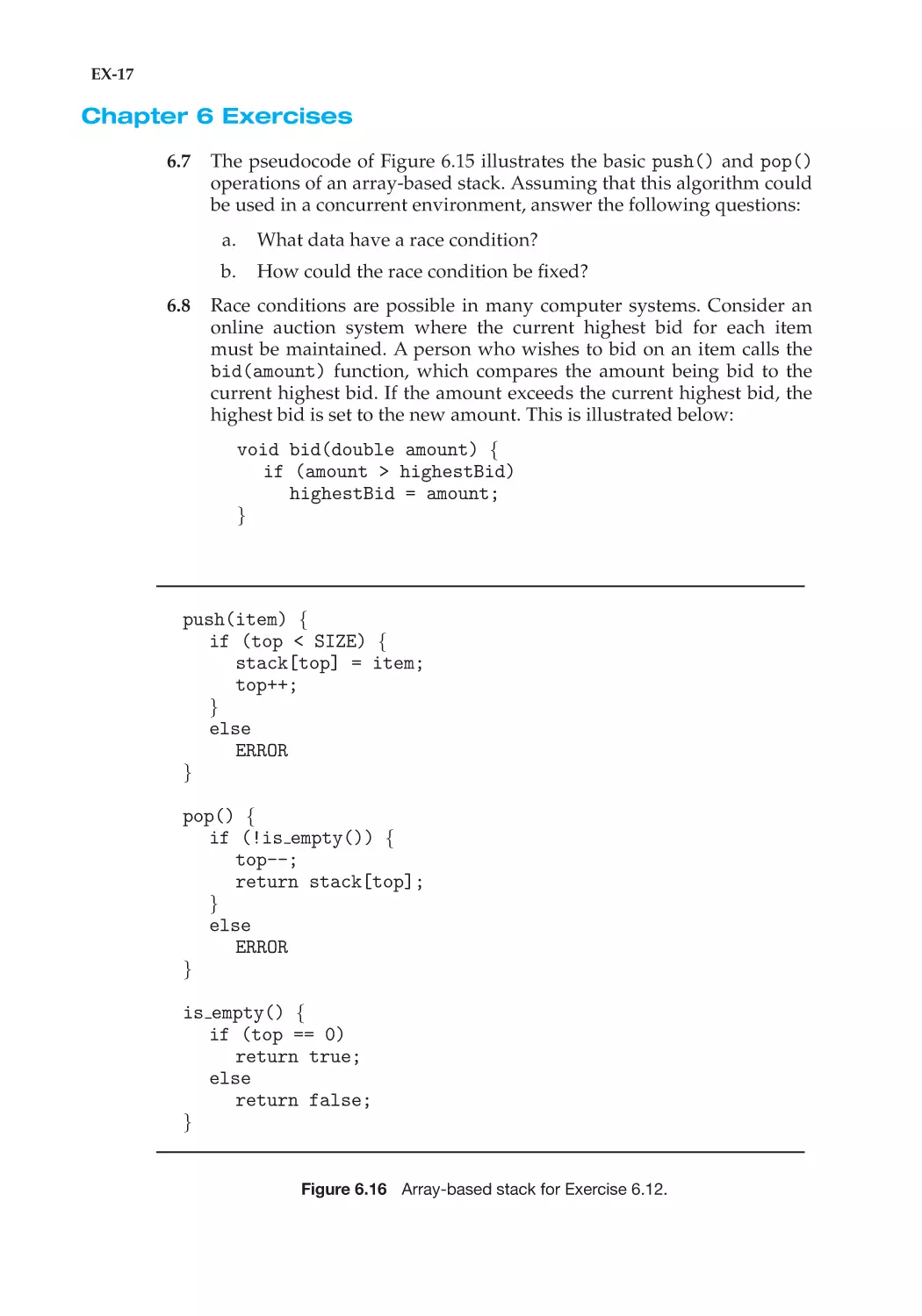 Chapter 6 Exercises