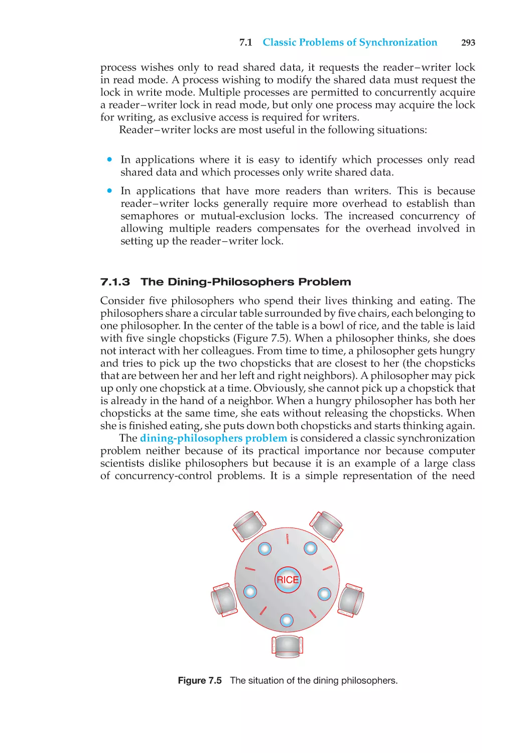 7.1.3 The Dining-Philosophers Problem