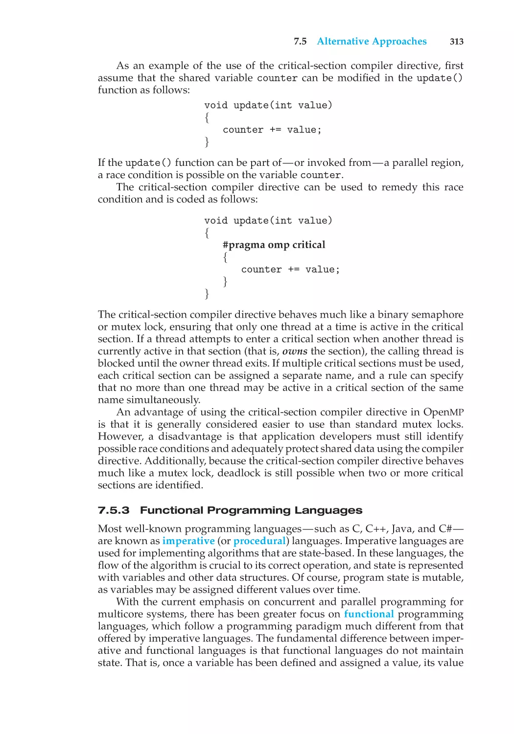 7.5.3 Functional Programming Languages