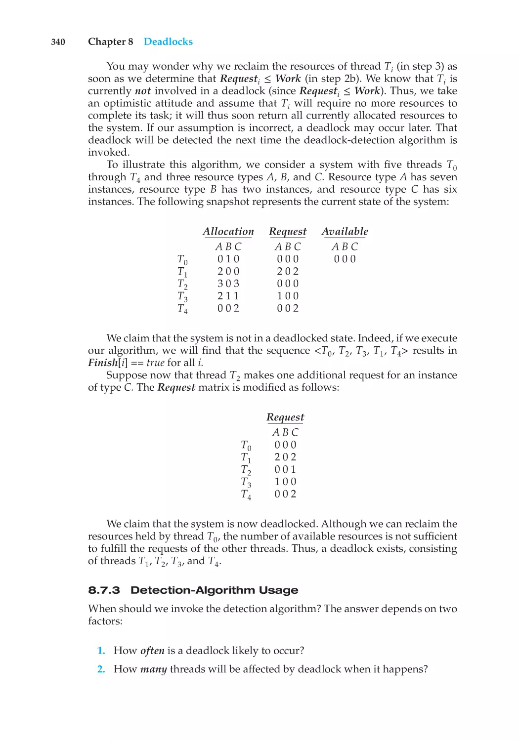 8.7.3 Detection-Algorithm Usage