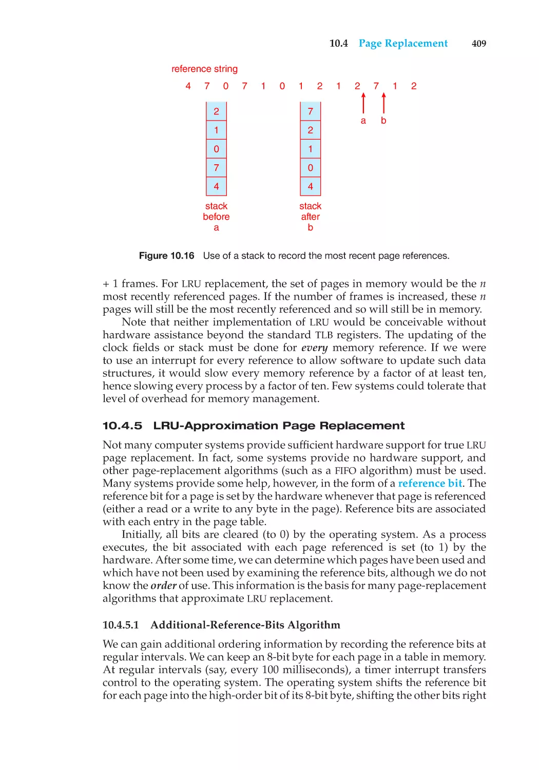 10.4.5 LRU-Approximation Page Replacement