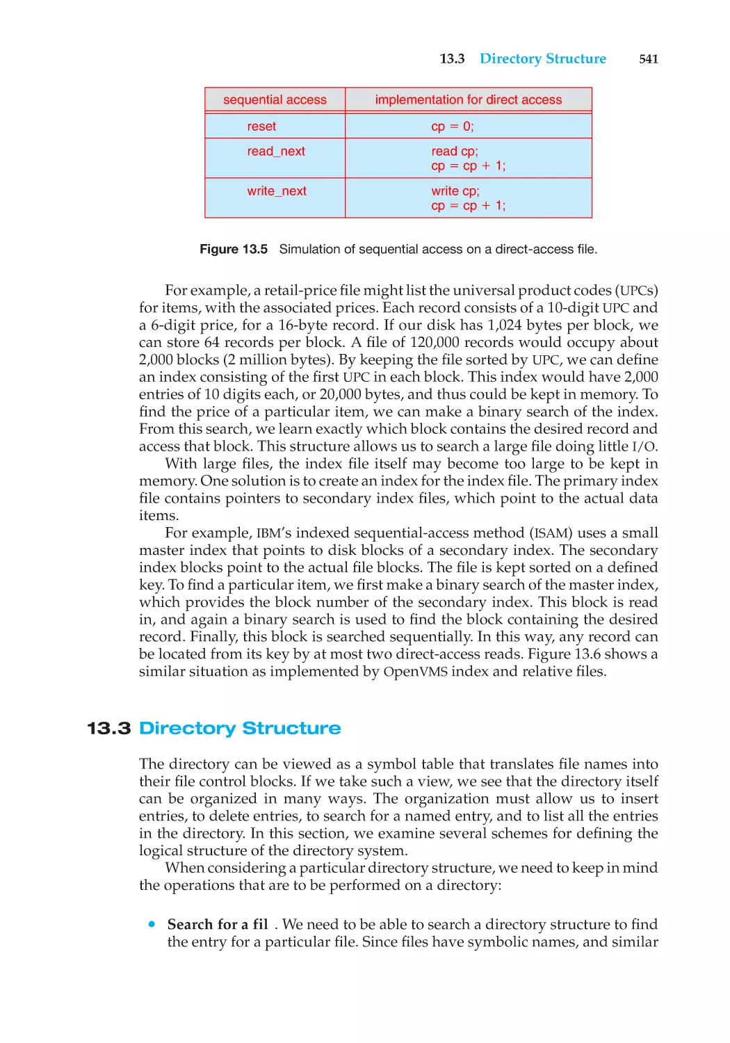 13.3 Directory Structure