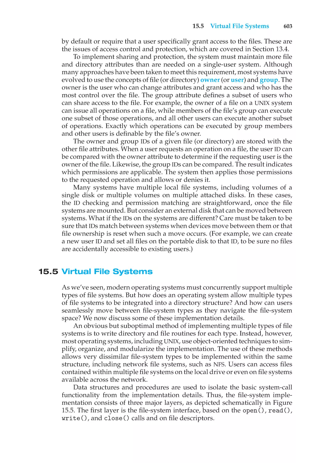 15.5 Virtual File Systems