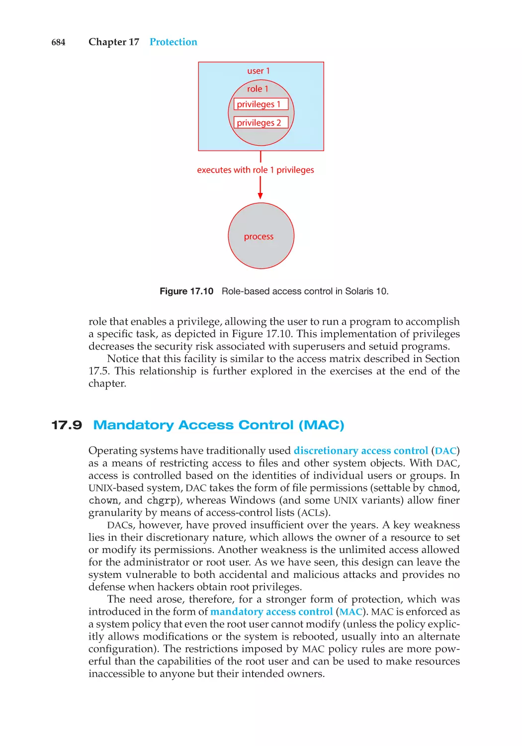 17.9 Mandatory Access Control (MAC)