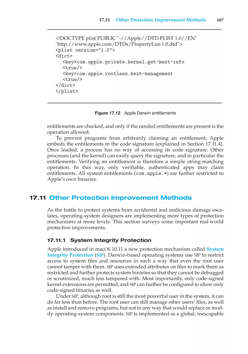 17.11 Other Protection Improvement Methods
17.11.1 System Integrity Protection