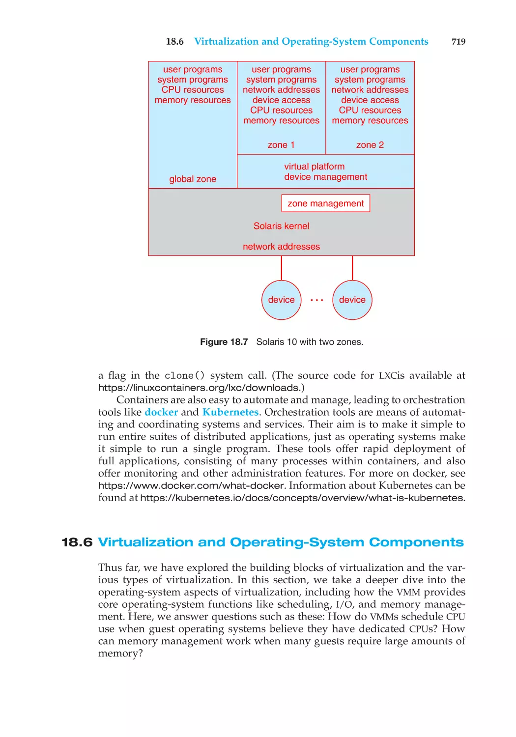 18.6 Virtualization and Operating-System Components