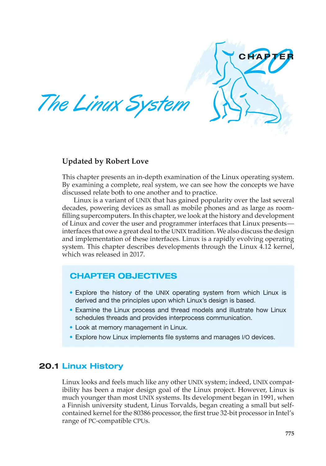 Chapter 20 The Linux System
20.1 Linux History