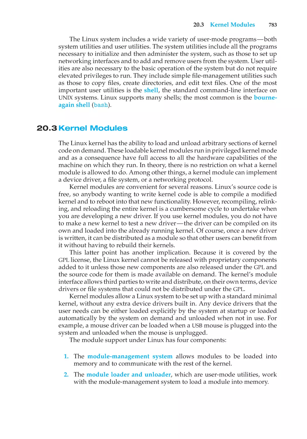 20.3 Kernel Modules